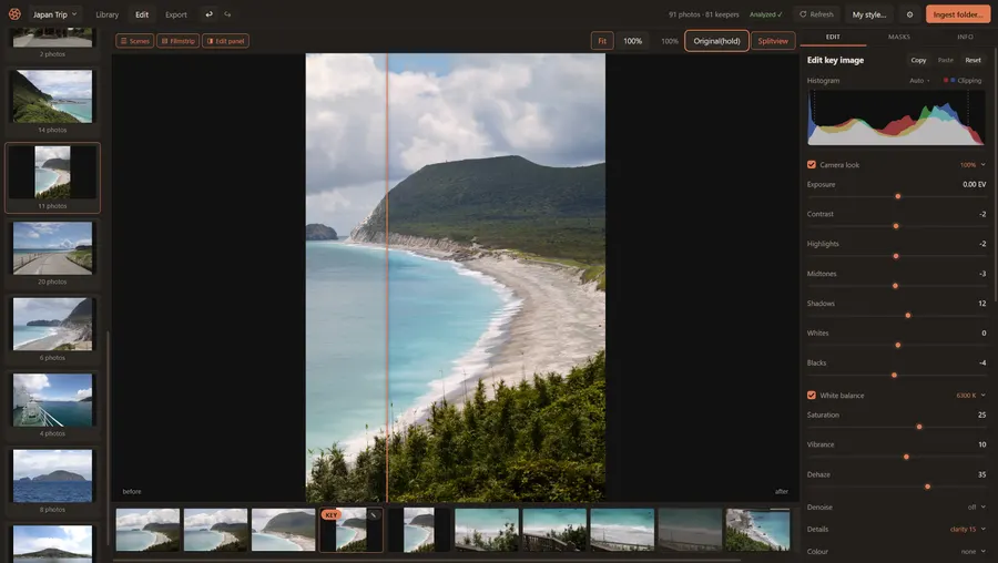 Editing UI